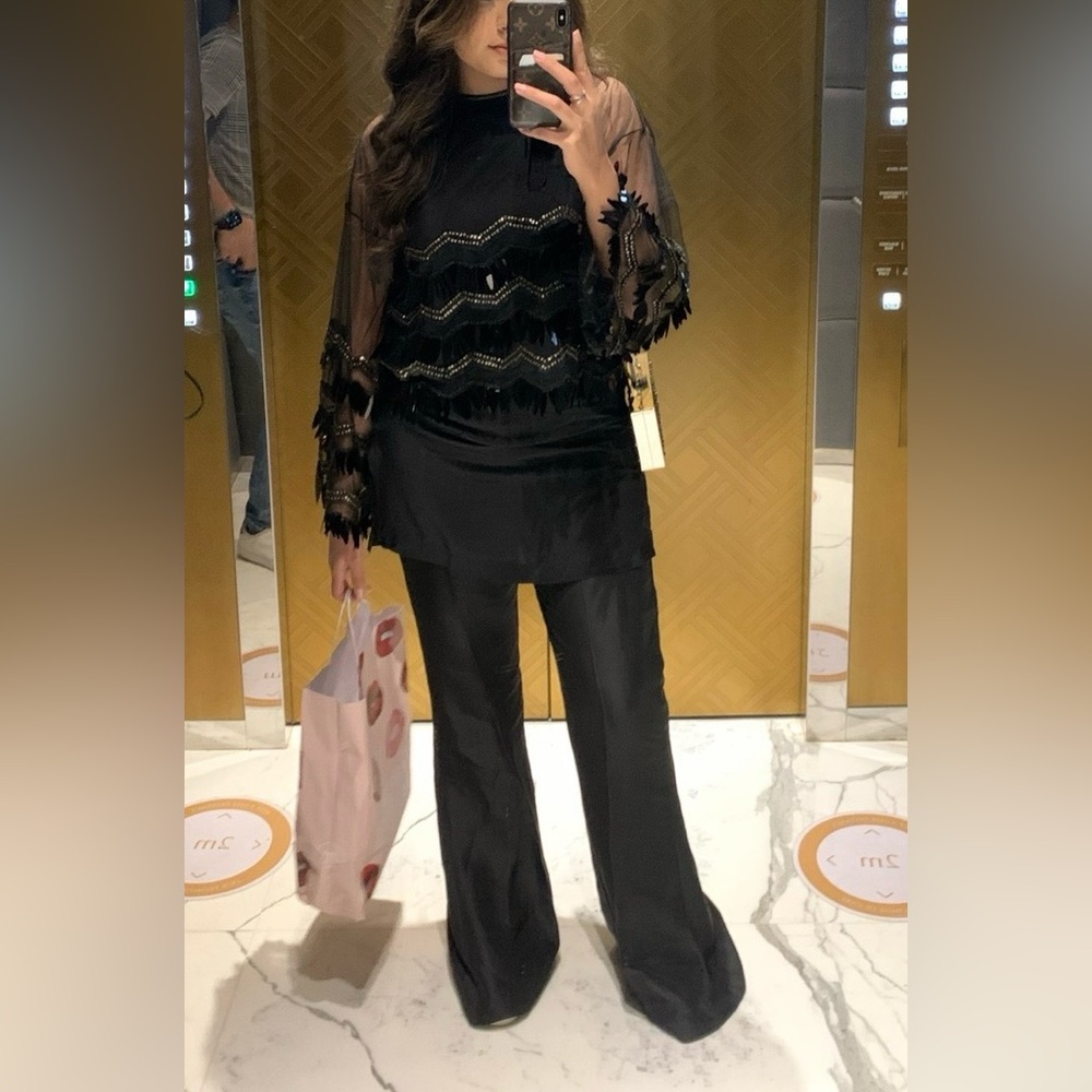 Elan Fusion Pakistani Outfit - Medium - Palazzo Pants Outfit